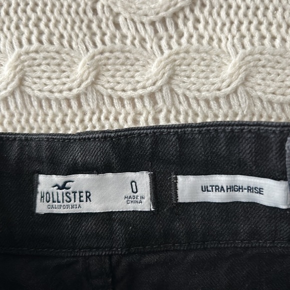 Hollister Black Denim Tie Skirt - Picture 3 of 4